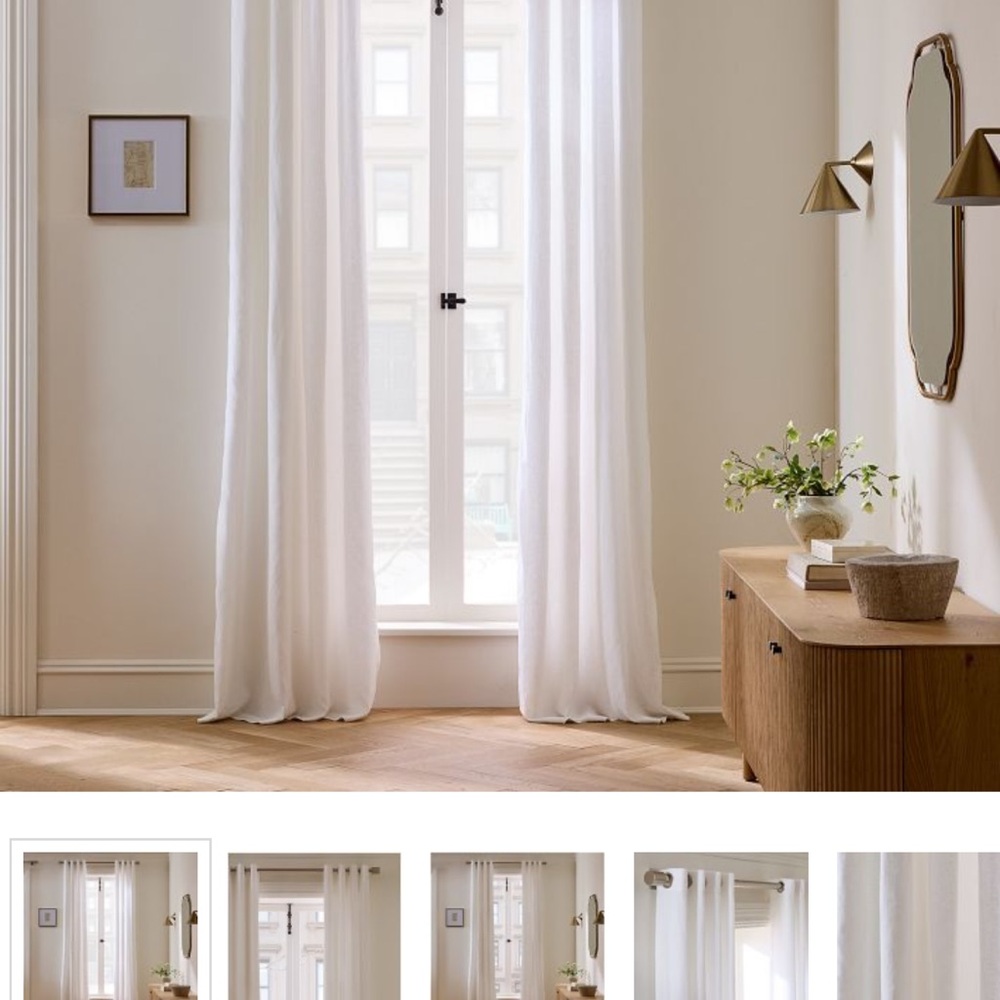 West Elm Extra Tall Grommet Curtain Panels